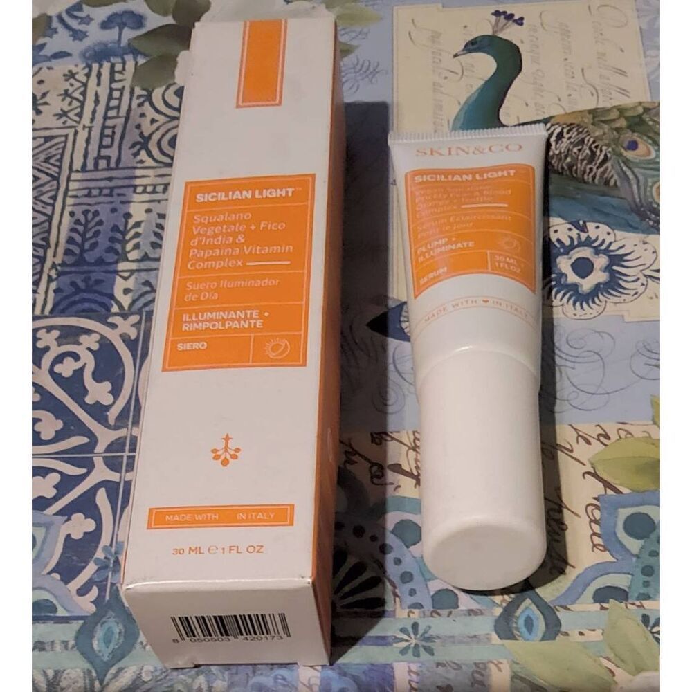 NIB~SKIN & CO Sicilian Light Vegan Roma Illuminating Serum~1 fl.oz.~$60 Retail